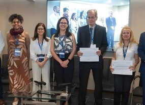 Homenagem aos examinadores Radja Fajardo e Antônio Abrantes